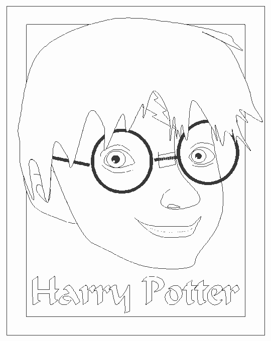 Plansa de colorat cu Harry Potter 31 129